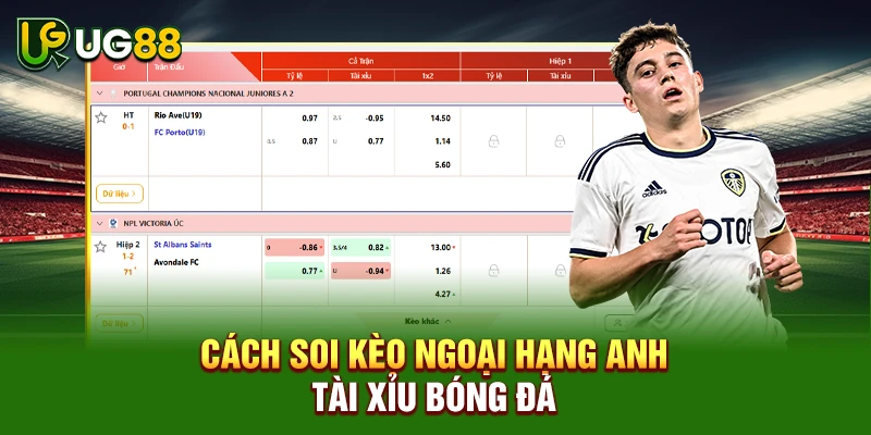 Cách soi kèo Ngoại hạng Anh Tài Xỉu bóng đá