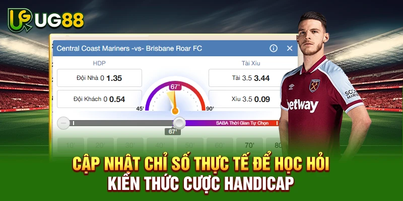 Cập nhật chỉ số thực tế để học hỏi kiến thức cược Handicap