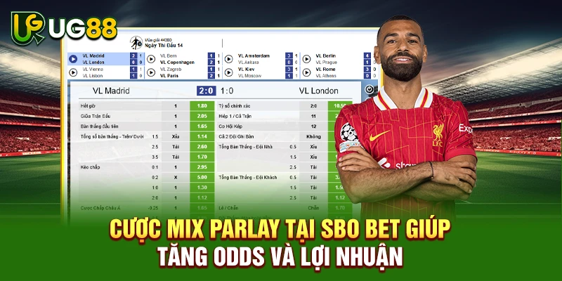 Cược Mix Parlay tại SBO Bet giúp tăng odds và lợi nhuận
