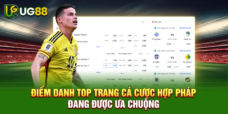 Điểm danh top trang cá cược hợp pháp đang được ưa chuộng